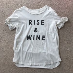 Sol Angeles Anthropologie Rise and Wine Shirt T-Shirt
